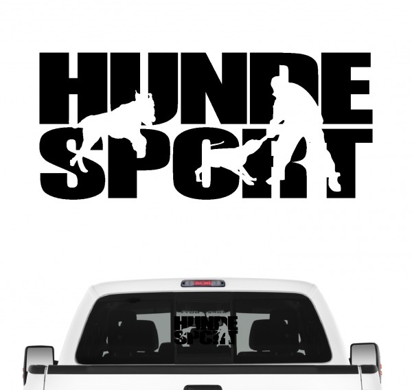 Hundesport Autoaufkleber Hund Folie Aufkleber Dog Training Sporthunde