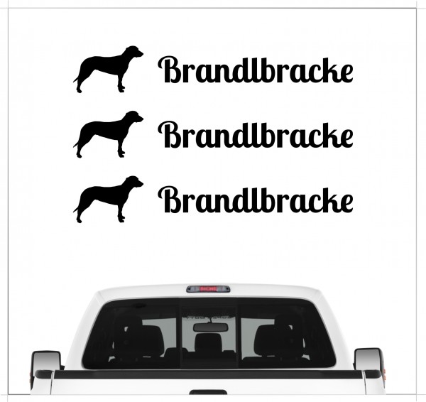 Brandlbracke Kärntner Bracke Bracken Jagdhund Dog 3er Set AUTOAUFKLEBER Aufkleber Hunde Hundemotiv by SIVIWONDER
