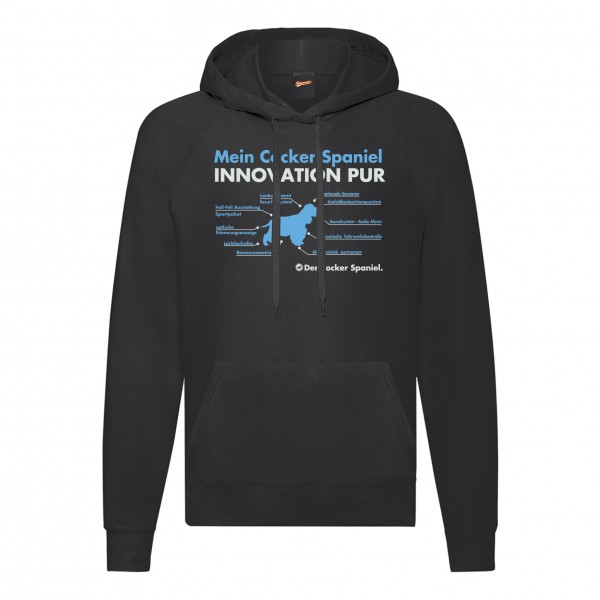 Cocker Spaniel Sweatshirt Innovation Hoodie Hundemotiv Spanier Cockie Dog Schwarz