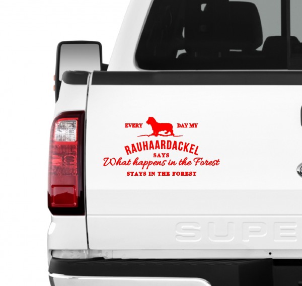 Rauhaardackel Vintage Hundeaufkleber Hundemotiv Auto Folie Dackel Wiener Teckel