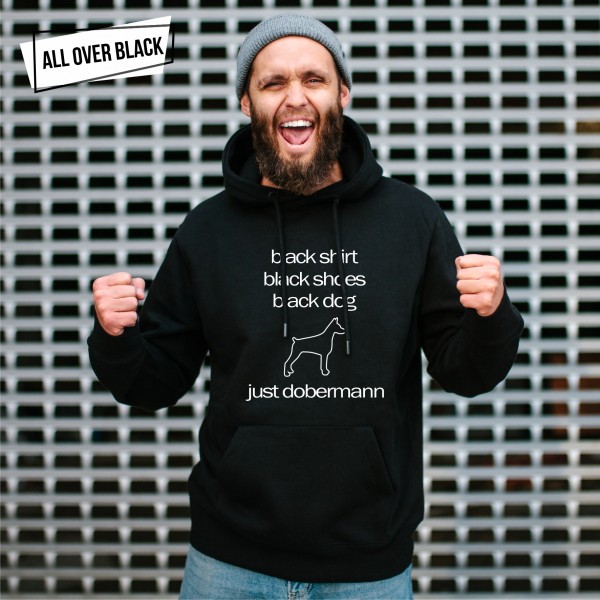 Dobermann Black Dog Unisex Sweater Siviwonder Dobi Dobie Doberman Pinscher