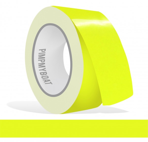 Zierstreifen neon gelb - neongelb fluor in in 10 m Länge für Auto Boot Klebeband Dekorstreifen Tuningstreifen Autofolie Siviwonder