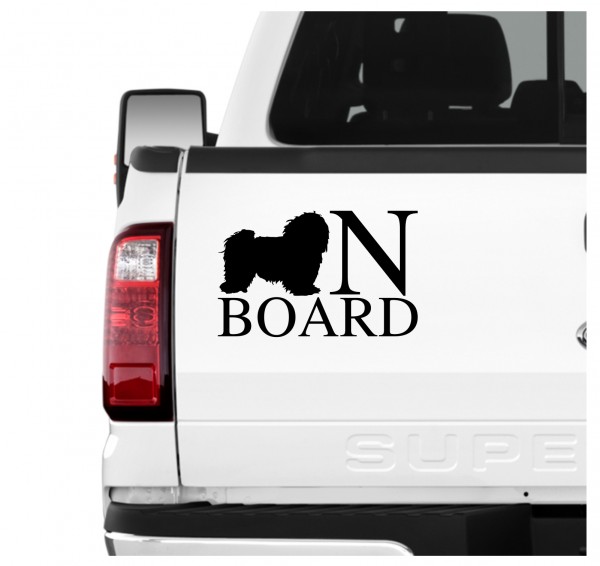 Havaneser Board Auto Aufkleber Hund Folie Wandtattoo Tattoo Sticker Havanese Kuba Bichon Havana Bichon Habanero
