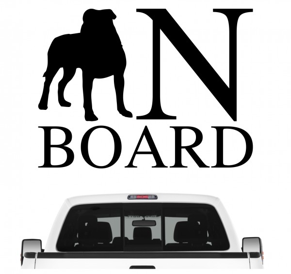 Old English Bulldog Board Auto Aufkleber Hund Folie Wandtattoo Tattoo Sticker OEB Olde Englische Bulldogge