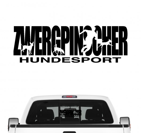Zwergpinscher Hundesport Auto Aufkleber Hund Folie Rehpinscher Miniature