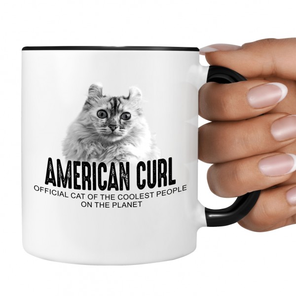 American Curl USA Katze Official Cat cool Tasse Kaffee lustig Kaffeebecher Design