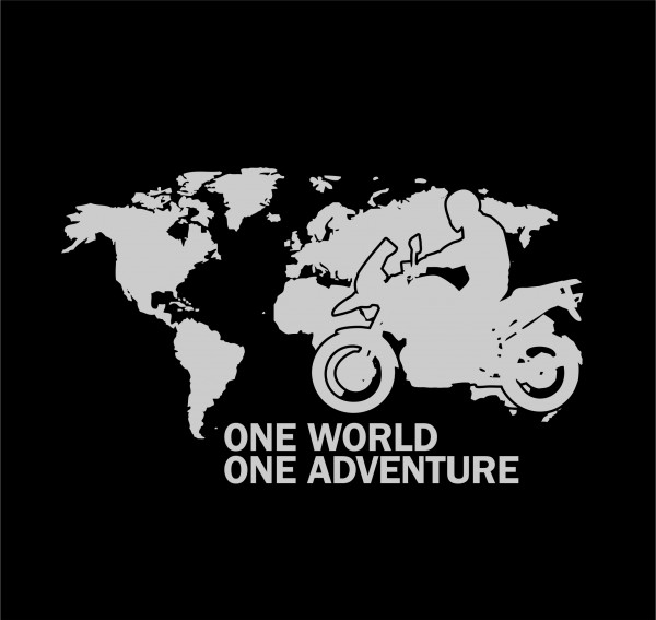 One World Adventure motor an Schnabeltier Motorrad Maske Mund Nasenschutz Behelfsmaske funny Sprüche by Siviwonder