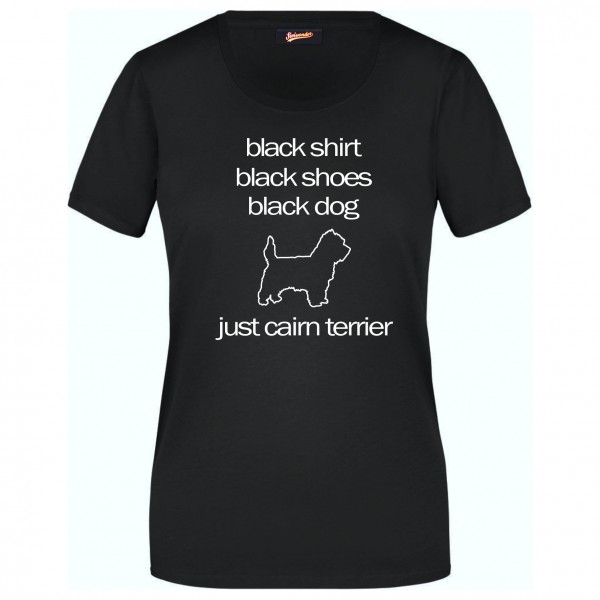 Cairn Terrier Black Dog Unisex T-Shirt Hundemotiv Kern