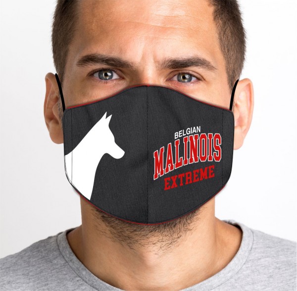 Maske Behelfsmaske Malinois Sprüche by Siviwonder