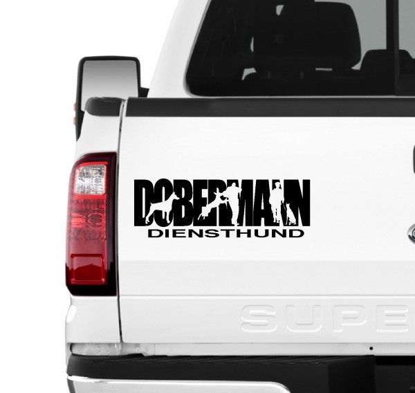 Dobermann Hundesport Autoaufkleber Hund Folie Aufkleber Dobi Diensthund