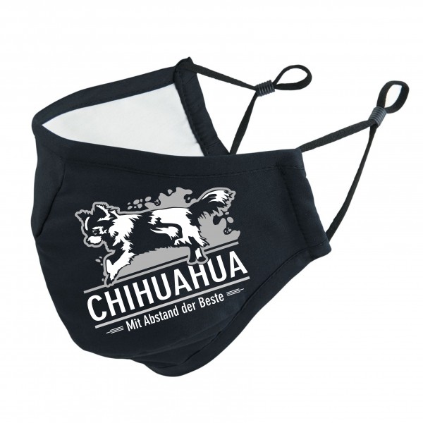 Chihuahua Chi Chis mit Abstand Maske Mund Nasenschutz Behelfsmaske funny Sprüche by Siviwonder