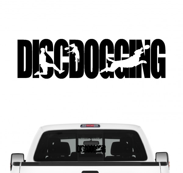 Discdogging Hundesport Autoaufkleber Hund Folie Aufkleber Dog Frisbee