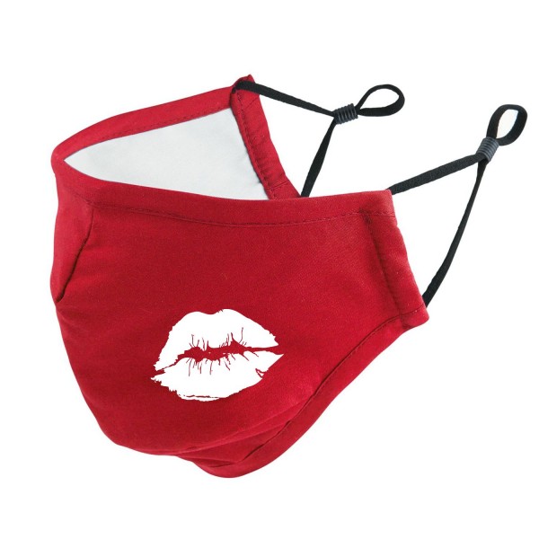 Maske Mund Nasenschutz Behelfsmaske Kussmund Sprüche by Siviwonder