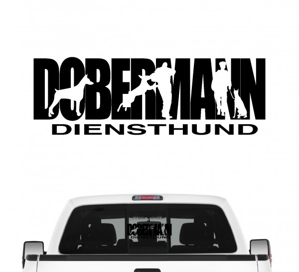 Dobermann Hundesport Autoaufkleber Hund Folie Aufkleber Dobi Diensthund