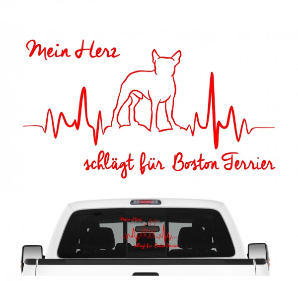Boston Terrier Bostie USA State Bull Dog Bulldog Dog Hundeaufkleber Herz AUTOAUFKLEBER Hunde HEARTBEAT EKG by SIVIWONDERBoston Terrier Bostie USA State Bull Dog Bulldog Dog Hundeaufkleber Herz AUTOAUFKLEBER Hunde HEARTBEAT EKG by SIVIWONDER