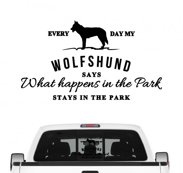 Wolfshund Vintage Hundeaufkleber Hundemotiv Auto Folie Wolfhund