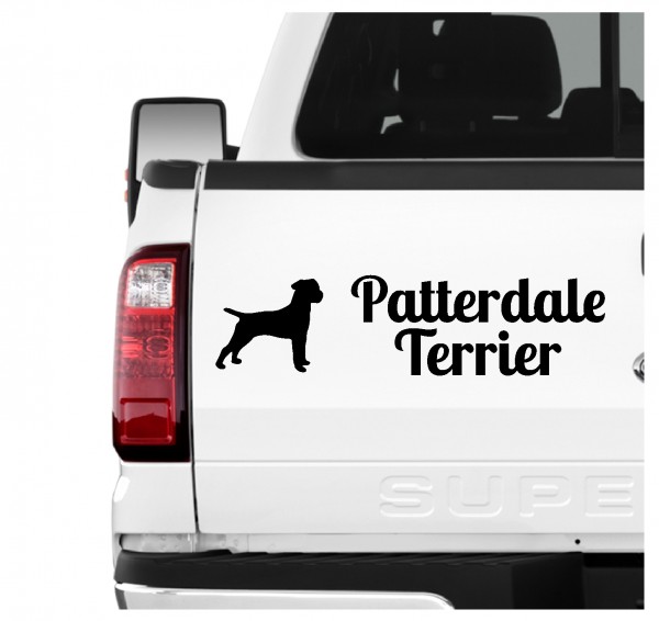Patterdale Terrier Dog 3er Set AUTOAUFKLEBER Aufkleber Hunde Hundemotiv by SIVIWONDER