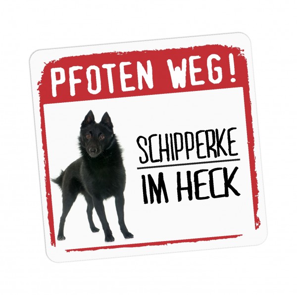 Schipperke Spitzke Spitske Spits Kleiner Schäferhund Aufkleber Digitaldruck Motiv by SIVIWONDER