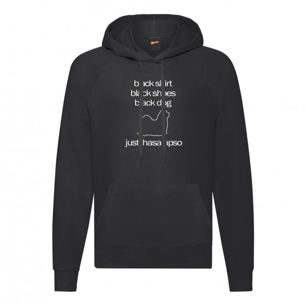 Lhasa Apsos Black Dog Unisex Sweater Siviwonder Tibet Lhasa lion dog