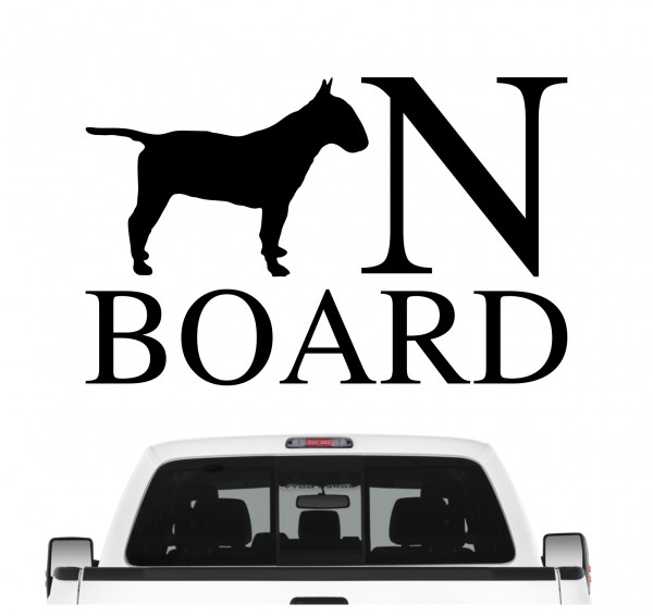 Bullterrier Board Auto Aufkleber Hund Folie Wandtattoo Tattoo Sticker Bully Bull Terrier Gladiator