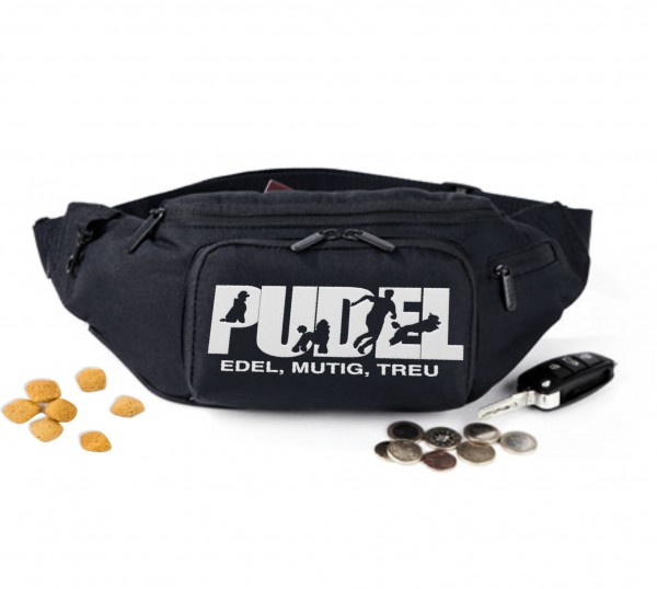 Pudel Poodle Hundesport Hundemotiv Gürteltasche Hund StickereiPudel Poodle Hundesport Hundemotiv Gürteltasche Hund Stickerei