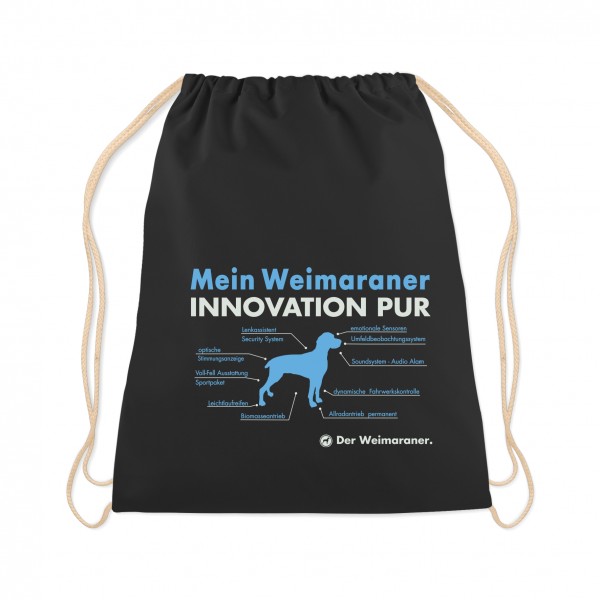 Weimaraner Turnbeutel Innovation Hundemotiv Vorstehhund Weim Grey Ghost Schwarz
