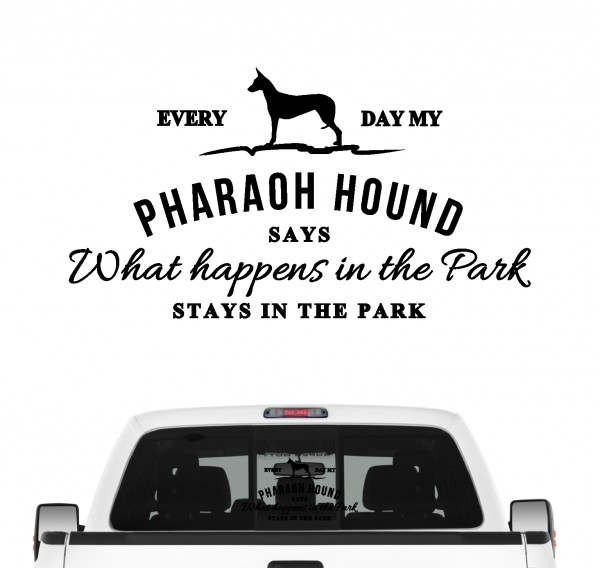 Pharaoh Hound Vintage Hundeaufkleber Hundemotiv Auto Folie Pharaonenhund Podenco