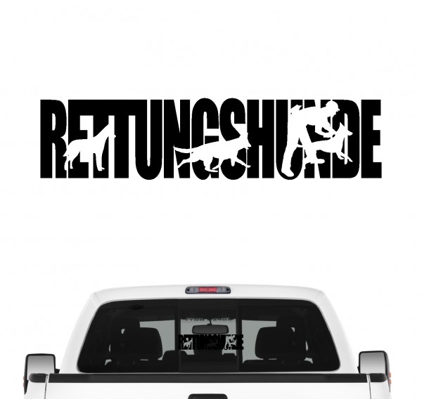 Rettungshunde Hundesport Auto Aufkleber Hund Folie Mantrailing Suchhunde