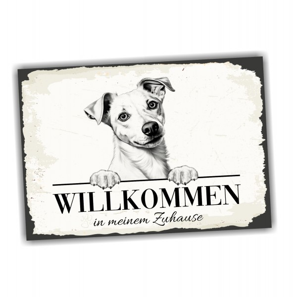 Hundeschild Willkommen Zuhause Jack Russell Terrier Schild