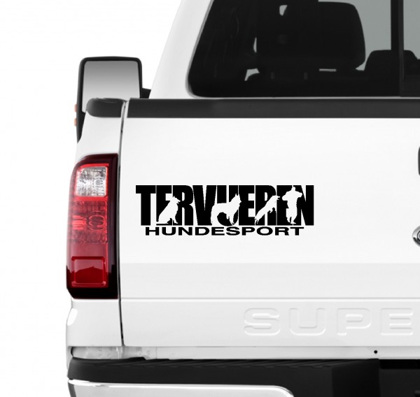 Tervueren Hundesport Auto Aufkleber Hund Folie Belgischer Schäferhund Belgian