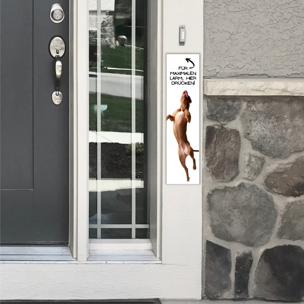 American Staffordshire Terrier USA Pit Bull Terrier Dog Türschild Warnschild Hundeschild Schildr happy Design by Siviwonder