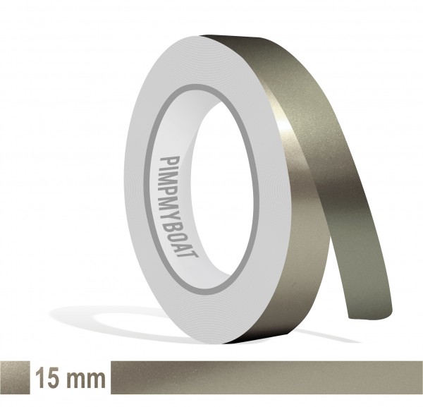 Zierstreifen nickel metallic Glanz in in 10 m Länge für Auto Boot Klebeband Dekorstreifen Tuningstreifen Autofolie Siviwonder