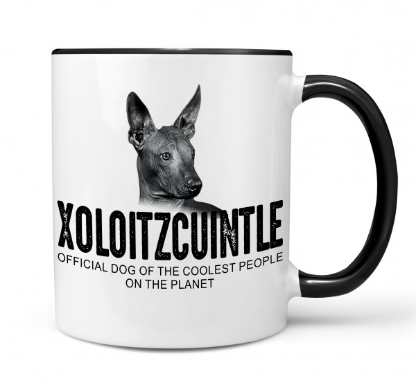 Xoloitzcuintle Xolo Xolito Mexiko Nackthund Dog Tasse Kaffeetasse Kaffeebecher happy Design by Siviwonder