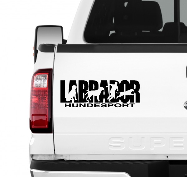 Labrador Hundesport Auto Aufkleber Hund Folie Retriever Lab Labby Labbie