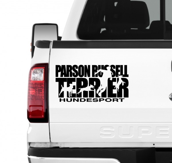 Parson Russell Terrier Hundesport Auto Aufkleber Hund Folie Jack Russel
