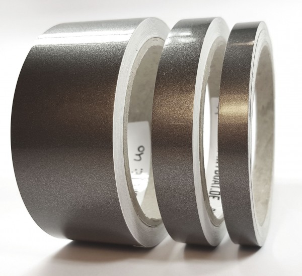 Zierstreifen anthrazit dunkelgrau metallic in in 10 m Länge für Auto Boot Klebeband Dekorstreifen Tuningstreifen Autofolie Siviwonder