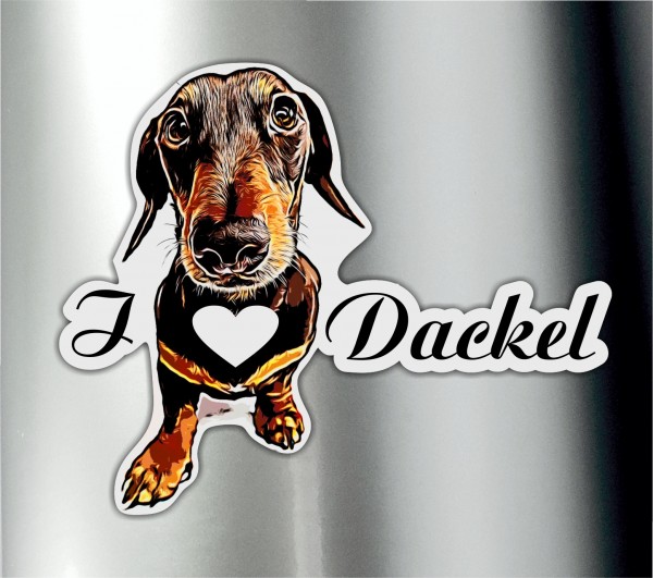 Dackel_I_Love_Aufkleber2