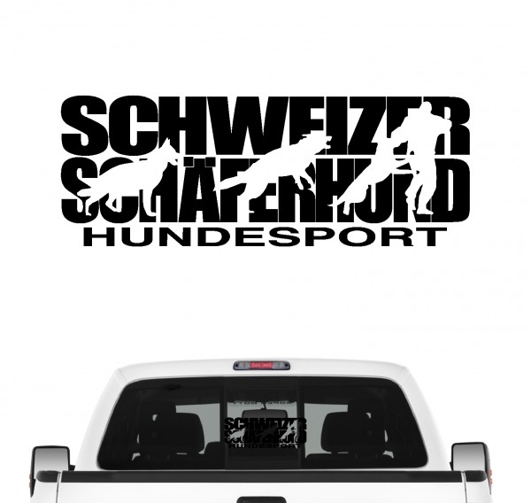 Schweizer Schäferhund Hundesport Auto Aufkleber Hund Folie Suisse Schutzhund