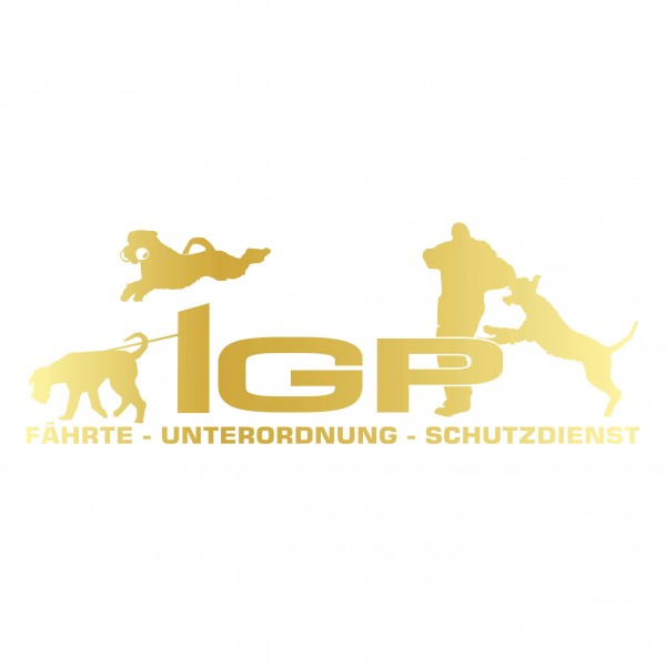 Aufkleber Hundemotiv Rasse IGP IPO Begleithund Prüfung Internationale Prüfungsordnung Gebrauchshudeprüfung Fährte Schutzdienst U