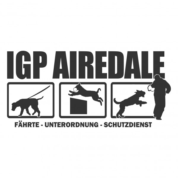 Aufkleber Hundemotiv Rasse IGP IPO Begleithund Prüfung Internationale Prüfungsordnung Gebrauchshudeprüfung Fährte Schutzdienst Unterordnung Auto Siviwonder