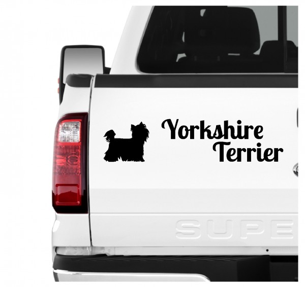Yorkshire Terrier Yorkie Dog 3er Set AUTOAUFKLEBER Aufkleber Hunde Hundemotiv by SIVIWONDER