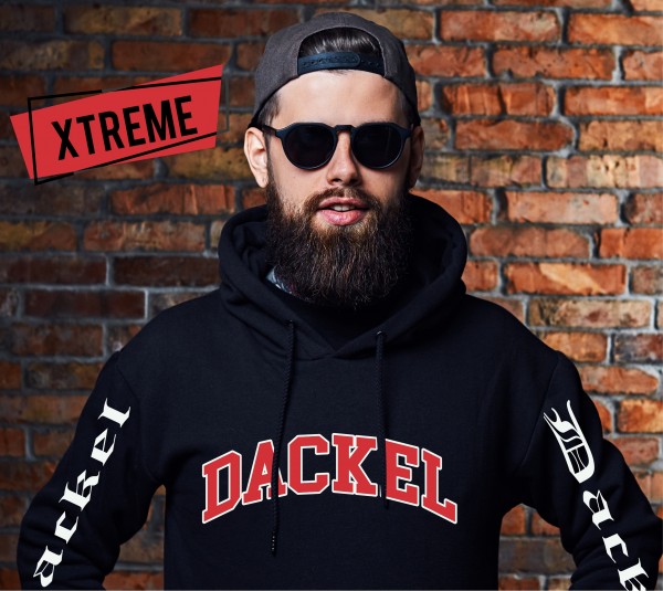 Dackel Teckel Dachshund Wiener Dog Dog Hoodie Unisex Sweatshirt Extreme Hundemotiv