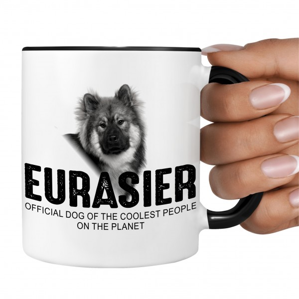 Eurasier Eurasian Spitz Spitze Wolfsspitz Samojede Dog Tasse Kaffeetasse Kaffeebecher happy Design by Siviwonder