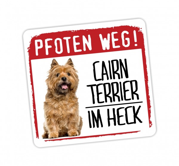 Cairn Terrier 1 Kern Pfoten weg Aufkleber Digitaldruck Motiv by SIVIWONDER