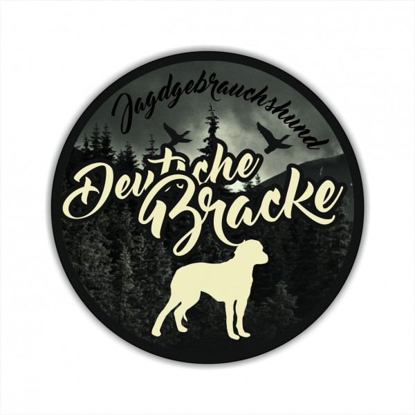 Deutsche Bracke Olper Bracke Bracken Jagdhund Jäger Westfälische Bracke Jagdhund Aufkleber Digitaldruck Motiv