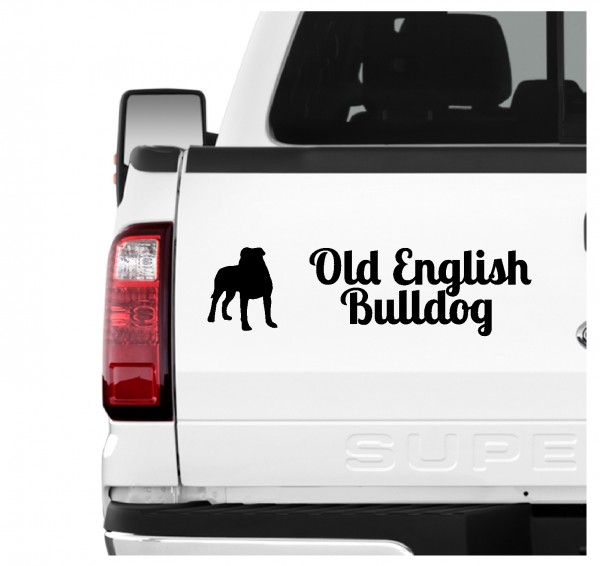 Old English Bulldog OEB Olde Englische Bulldogge Dog 3er Set AUTOAUFKLEBER Aufkleber Hunde Hundemotiv by SIVIWONDER
