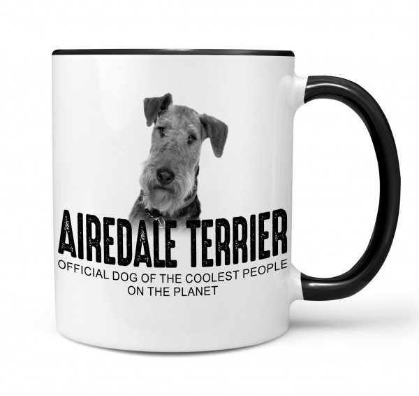 Airedale Terrier Official Dog cool Leute lustig Dog Tasse Kaffeetasse Kaffeebecher happy Design by Siviwonder