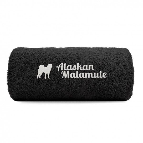 Alaskan Malamute Handtuch Pfoten Hundemotiv Stickerei Deluxe