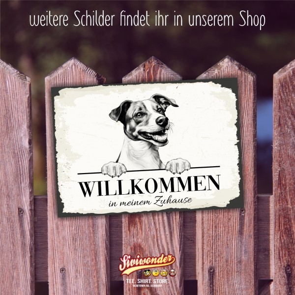Hundeschild Willkommen Zuhause Jack Russell Terrier Schild