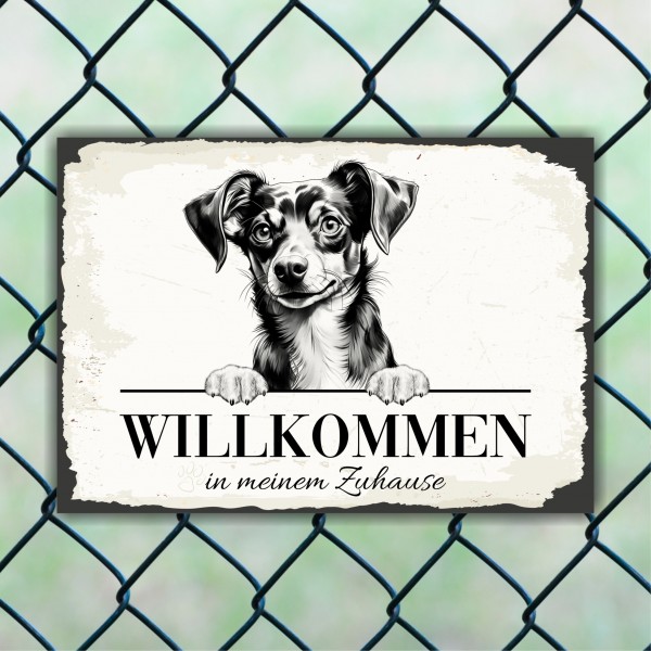 Hundeschild Willkommen Zuhause Chiweenie Schild Achtung Spruch